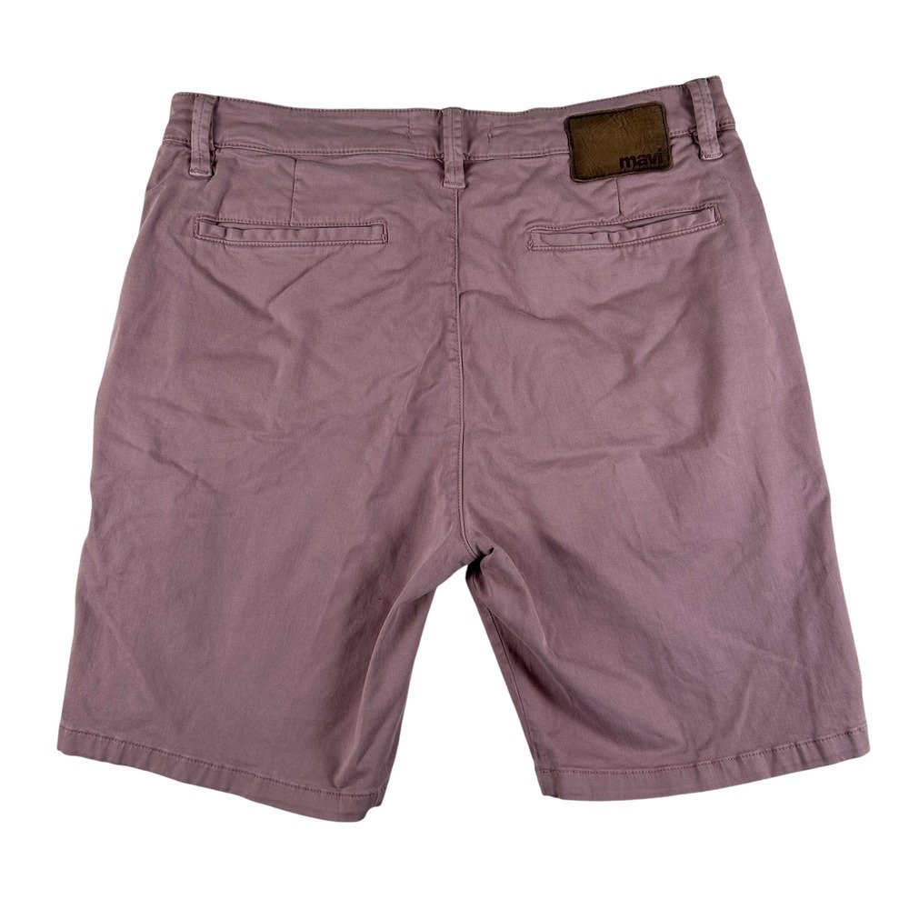 Mavi Chino Shorts Mens 35 Pink Simon Cotton Stretch Casual Flat Front Summer 11"